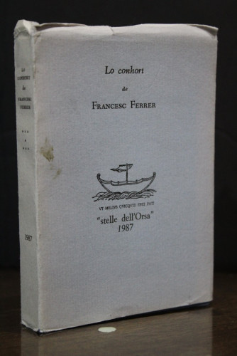 Portada del libro de Lo conhort.- Ferrer, Francesc.