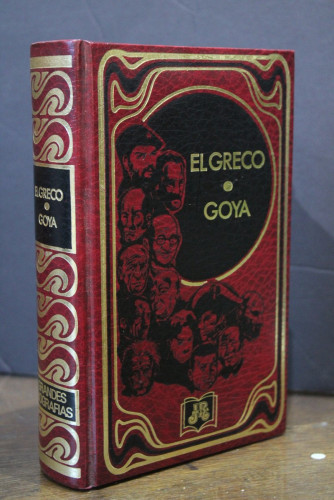 Portada del libro de El Greco. - Goya.- Grandes Biografías.- Difusora Cultural.