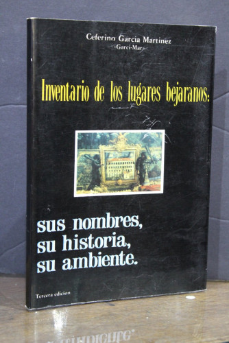 Portada del libro de Inventario de los lugares bejaranos: sus nombres, su historia, su ambiente