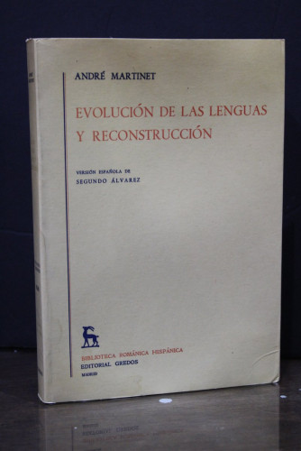 Portada del libro de Evolución de las lenguas y reconstrucción