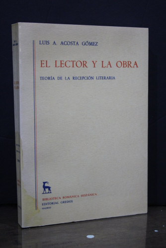 Portada del libro de El lector y la obra. Teoría de la recepción literaria