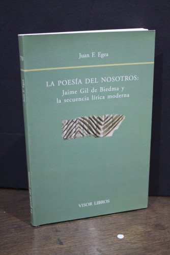 Portada del libro de La poesía del nosotros: Jaime Gil de Biedma y la secuencia lírica moderna