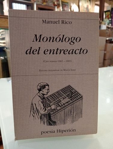Portada del libro de Monólogo del entreacto [Dedicado]