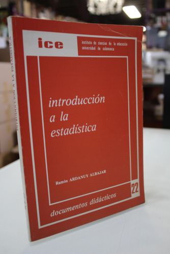 Portada del libro de Introducción a la estadística.