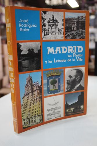 Portada del libro de Madrid, sus Pleitos y los Letrados de la Villa