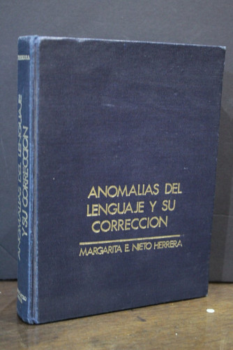 Portada del libro de Anomalías del lenguaje y su corrección