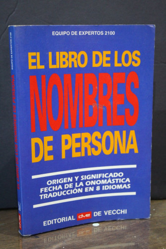 Portada del libro de El libro de los nombres de persona