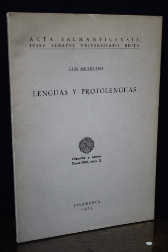 Portada del libro de Lenguas y protolenguas