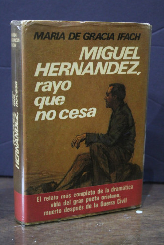 Portada del libro de Miguel Hernández, rayo que no cesa