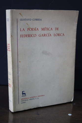 Portada del libro de La poesía mítica de Federico García Lorca