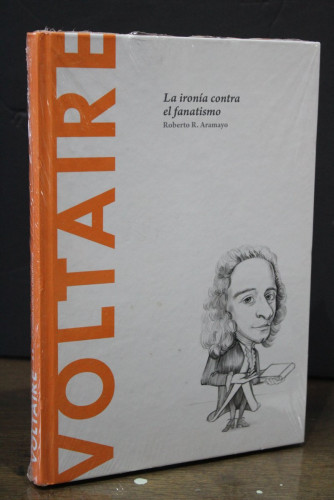 Portada del libro de Voltaire. La ironía contra el fanatismo