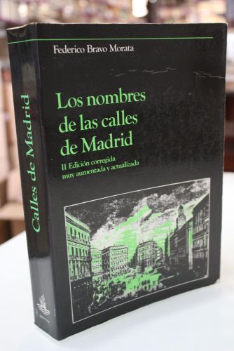 Portada del libro de Los nombres de las calles de Madrid.