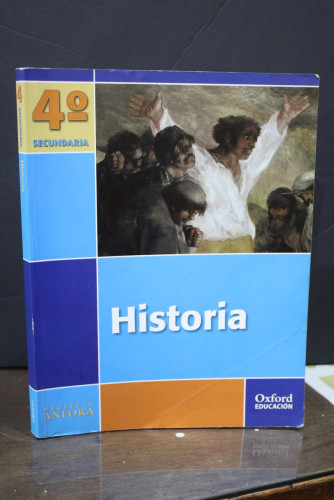 Portada del libro de Historia. 4º Secundaria.- Proyecto Ánfora.- Oxford Educación.