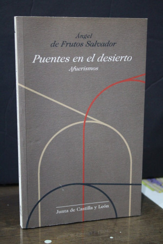 Portada del libro de Puentes en el desierto. Afuerismos