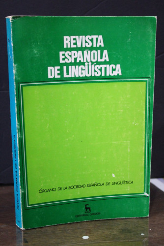 Portada del libro de Revista Española de Lingüística. Año 2. Fasc. 2. Julio-Diciembre 1972.