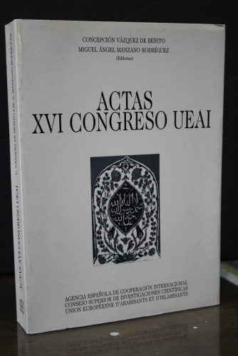 Portada del libro de Actas del XVI Congreso UEAI