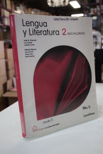 Portada del libro de Lengua y Literatura. 2 Bachillerato.