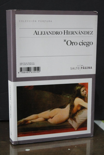 Portada del libro de Oro ciego