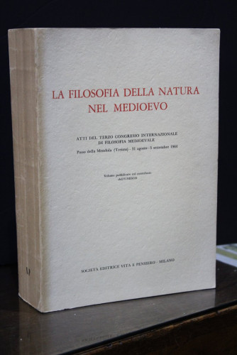 Portada del libro de La Filosofia della Natura nel Medioevo. Atti del Terzo Congresso Internazionale di Filosofia Medioevale.