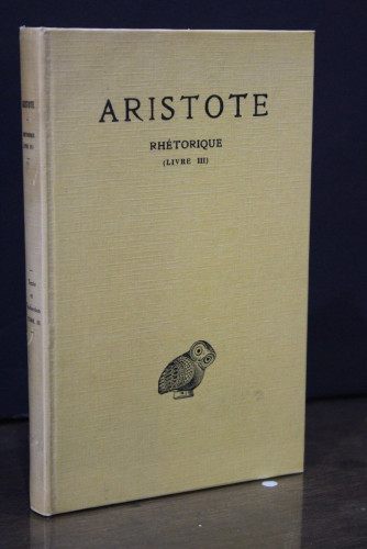 Portada del libro de Rhétorique. Tome troisième (Livre III).- Aristote.