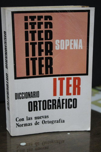 Portada del libro de Diccionario Iter. Ortográfico de la Lengua Castellana.