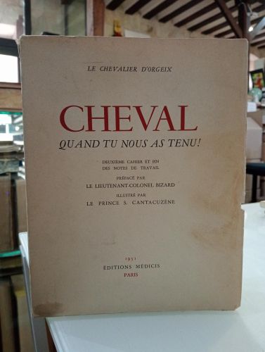 Portada del libro de Cheval Quand tu nous as tenu!