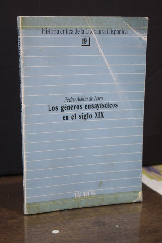 Portada del libro de Los géneros ensayísticos en el siglo XIX