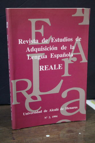 Portada del libro de Revista de Estudios de Adquisición de la Lengua Española. REALE. Nº 2, 1994.