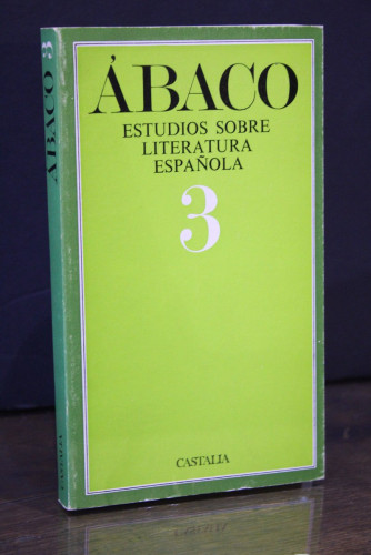 Portada del libro de Ábaco. Estudios sobre literatura española, 3.