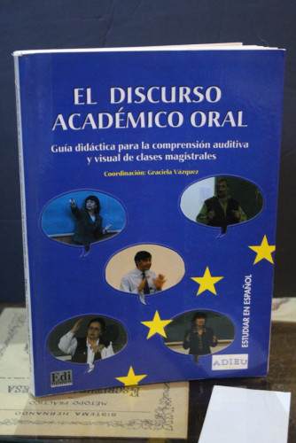 Portada del libro de El discurso académico oral. Guía didáctica para la comprensión auditiva y visual de clases magistrales