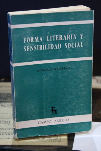 Portada del libro de Forma literaria y sensibilidad social (Mateo Alemán, Galdós, Clarín, el 98 y Valle-Inclán.)