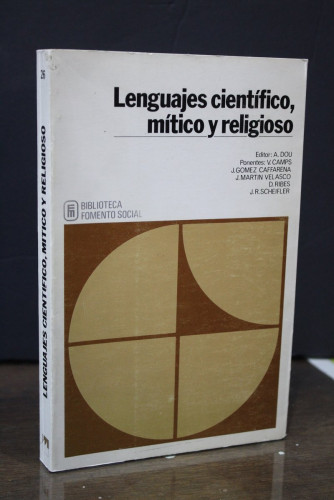 Portada del libro de Lenguajes científico, mítico y religioso.- Dou, Alberto. (editor)