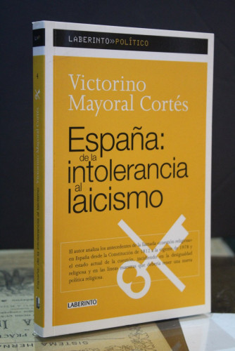 Portada del libro de España: de la intolerancia al laicismo