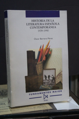 Portada del libro de Historia de la literatura española contemporánea 1939-1990