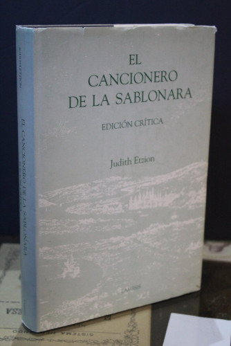 Portada del libro de El Cancionero de la Sablonara (Edición crítica).- Etzion, Judith.