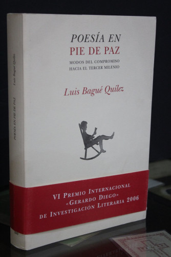 Portada del libro de Posía en pie de paz. Modos del compromiso hacia el tercer milenio