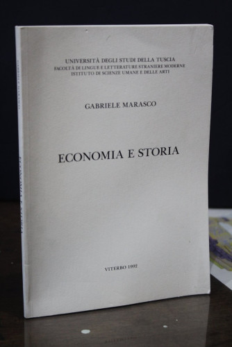 Portada del libro de Economia e Storia.- Marasco, Gabriele.