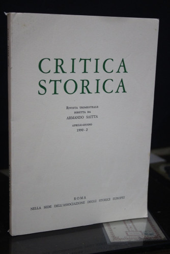 Portada del libro de Critica Storica. Aprile-Giugno 1990-2.