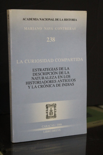 Portada del libro de La curiosidad compartida. Estrategias de la descripción de la naturaleza en los historiadores antiguos...