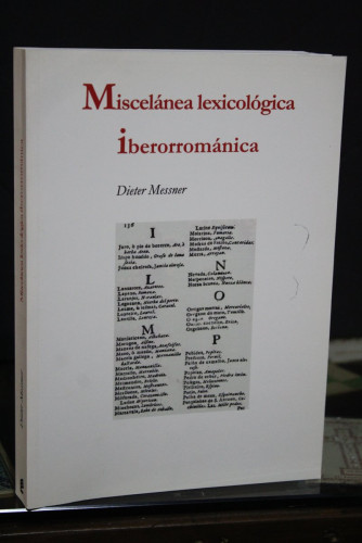 Portada del libro de Miscelánea lexicológica iberorrománica