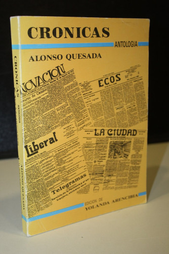 Portada del libro de Crónicas (Antología).- Quesada, Alonso.