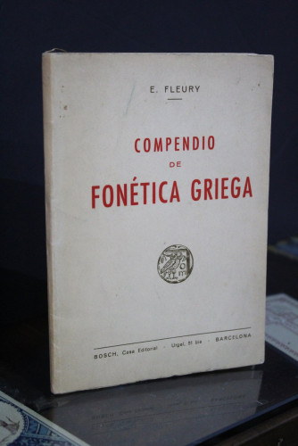 Portada del libro de Compendio de fonética griega