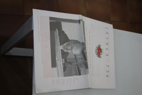 Portada del libro de Ínsula, 736. Antonio Gamoneda. En la lógica mortal. Abril 2008..