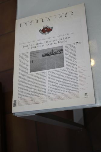 Portada del libro de Ínsula, 852. José Luis Mora/ Institución Libre de Enseñanza: La otra Ínsula. Diciembre 2017.