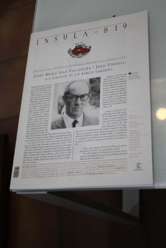 Portada del libro de Ínsula, 819. José María Sala Valldaura/Joan Vinyoli: 