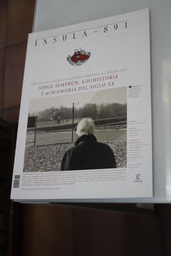 Portada del libro de Ínsula, 891. Jorge Semprún. h (H) Historia y m () emoria del siglo XX. Marzo 2021.
