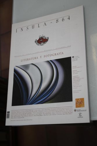 Portada del libro de Ínsula, 864. Literatura y fotografía. Diciembre 2018.