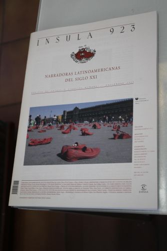 Portada del libro de Ínsula, 923. Narradoras latinoamericanas del Siglo XXI. Noviembre 2023.