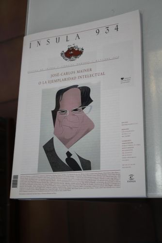Portada del libro de Ínsula, 934. José-Carlos Mainer o la ejemplaridad intelectual. Octubre 2024.