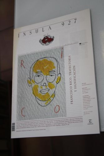 Portada del libro de Ínsula, 927. Francisco Rico. Trayectoria y significación. Marzo 2024.